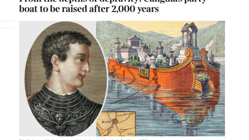 Alla ricerca della nave dell'imperatore Caligola: dall'Arpacal in Lazio per svelare i segreti del mare