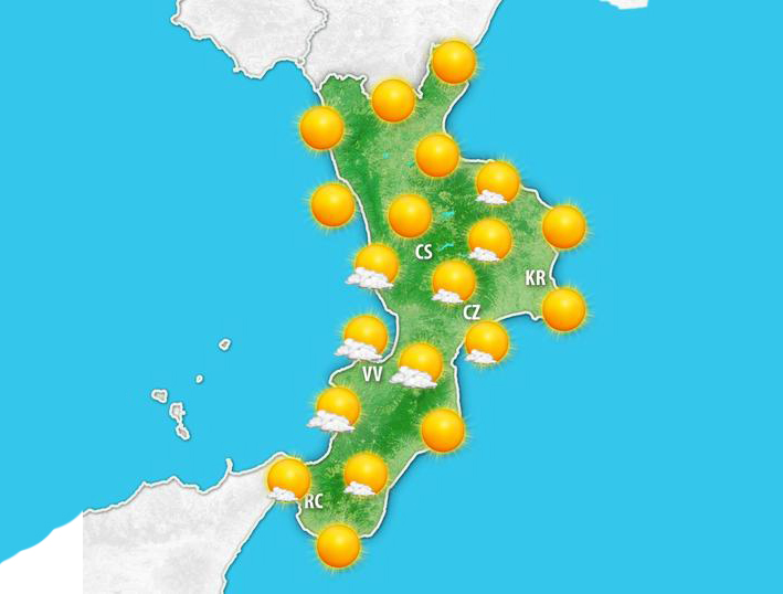 La situazione meteo in Calabria