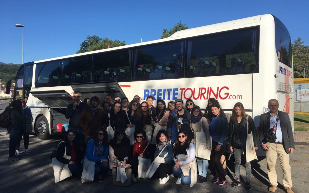 Gli studenti in partenza per il Grand Tour della Calabria