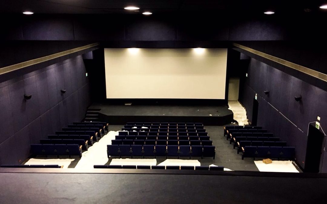 Una delle nuove sale cinematografiche dell'Unical di prossima inaugurazione