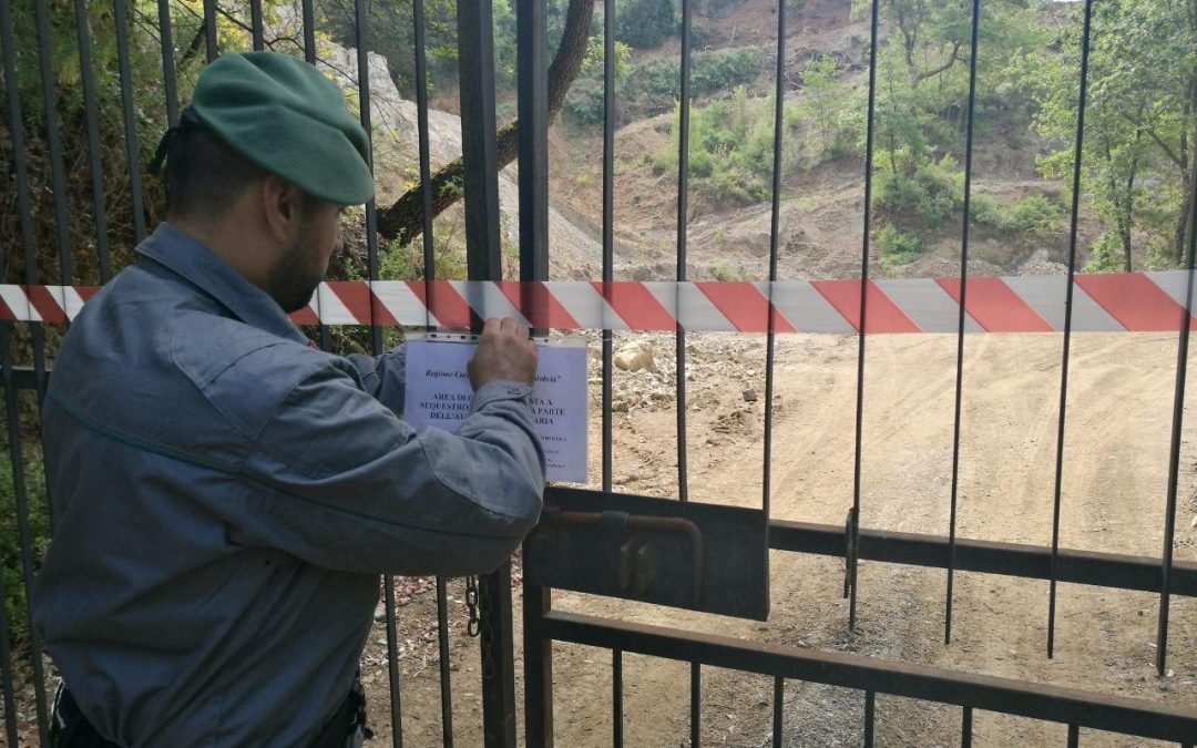 Il sequestro della cava
