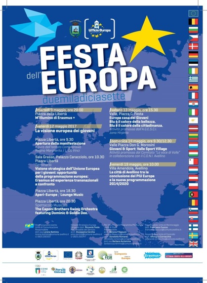 Festa dell’Europa 2017: la Città di Avellino si prepara a celebrare la ricorrenza