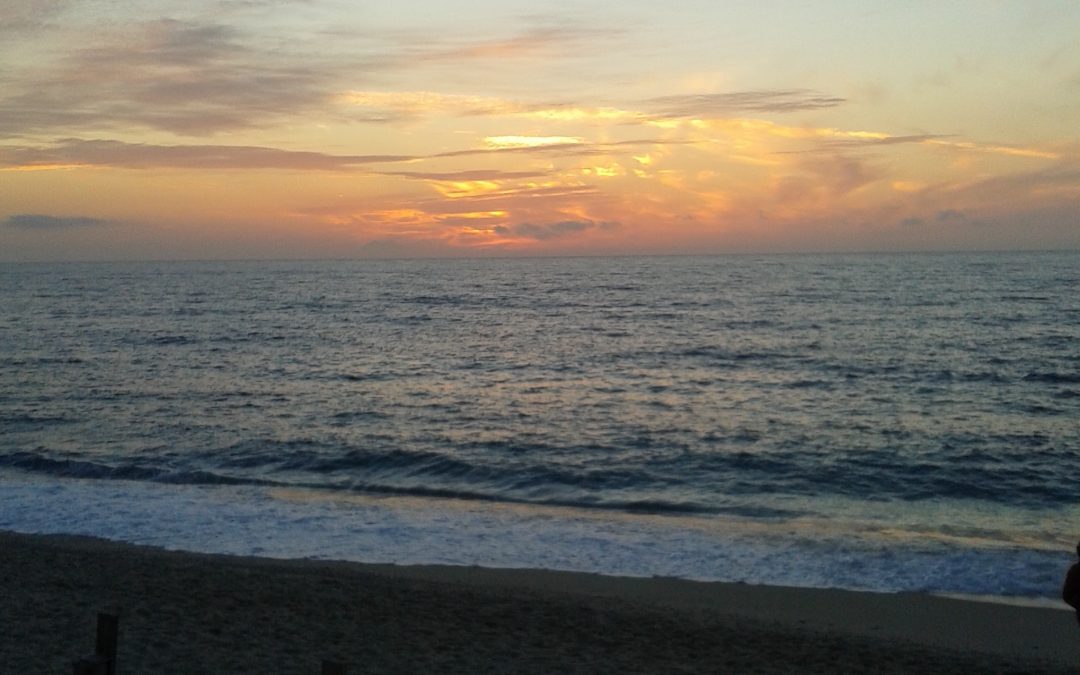 Un tramonto sulla costa tirrenica calabrese
