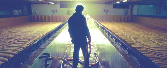 L'interno della malteria Agroalimentare Sud a Melfi (foto da www.italmalt.it)