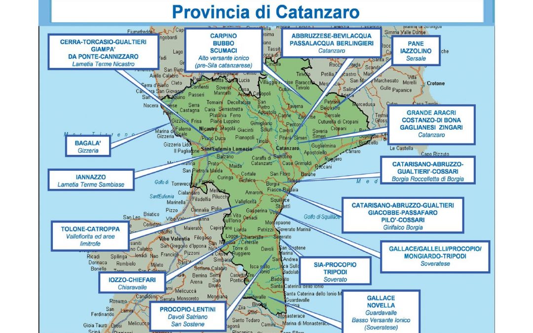 FOTO – Le nuove mappe delle ‘ndrine in Calabria  La ripartizione del territorio secondo l’ultimo rapporto Dia