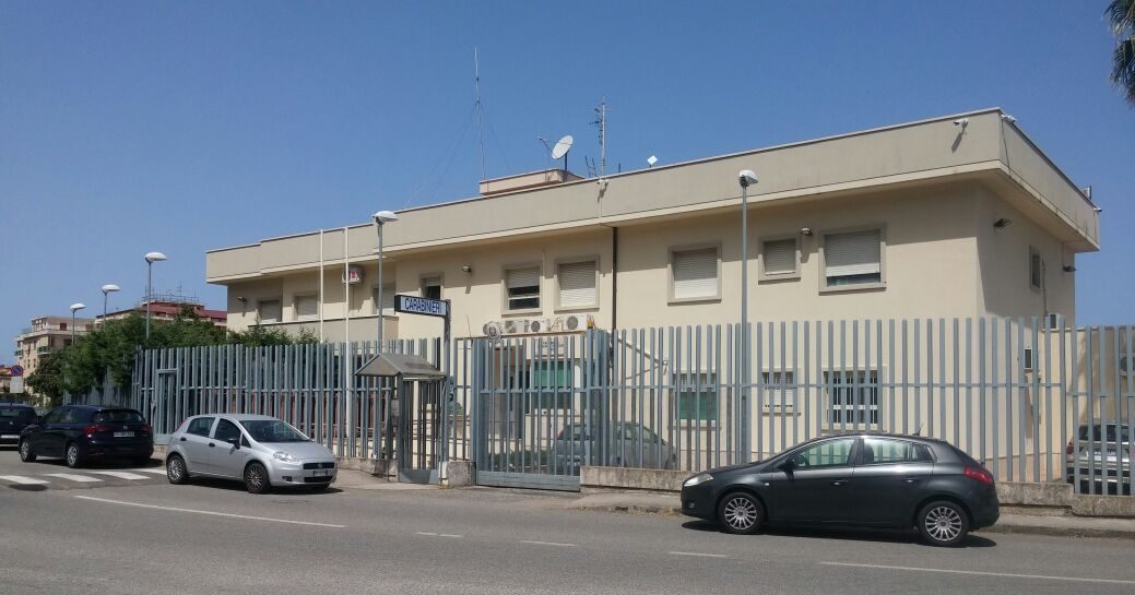 La Caserma dei carabinieri di Pizzo