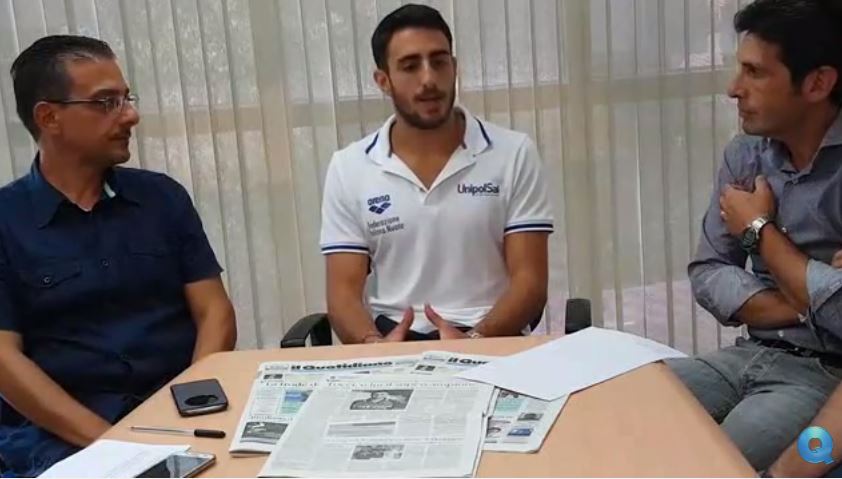VIDEO – Giovanni Tocci incontra i giornalisti del Quotidiano  Il tuffatore cosentino si racconta e racconta i suoi sogni