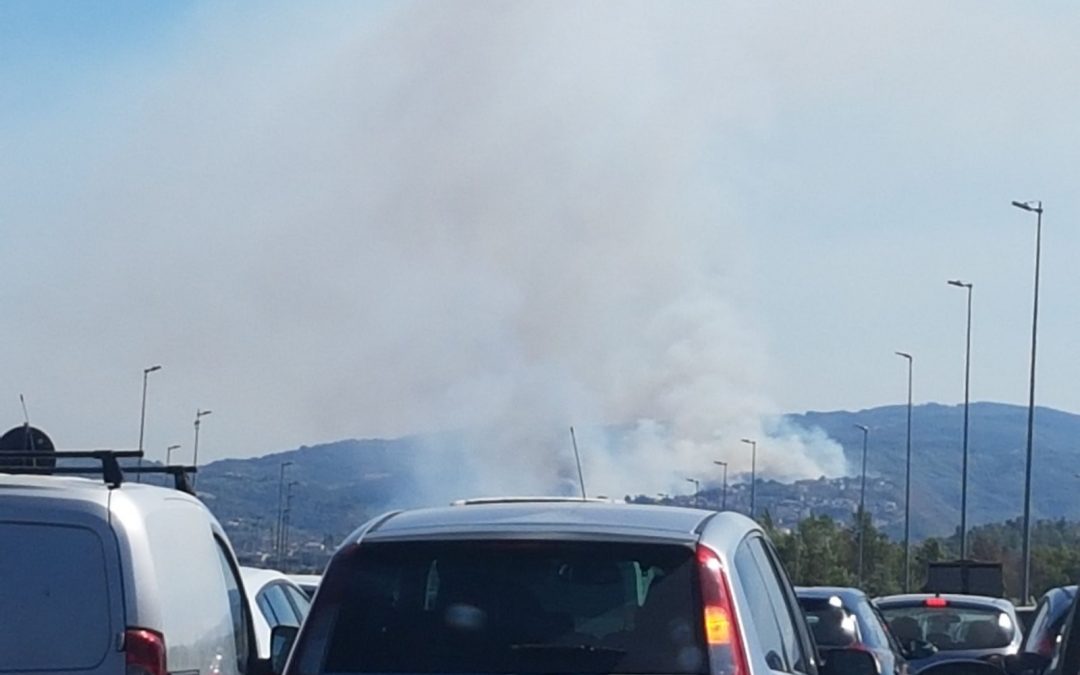 VIDEO – L’incendio avvolge l’autostrada nel Cosentino  Le immagini del rogo che minaccia anche le case