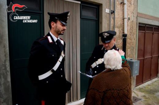 Accertamenti dei carabinieri