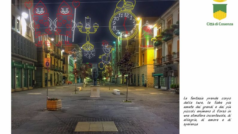 Luminarie 2017, a Cosenza si punta alle fiabe della Disney: ecco le idee