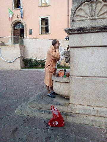 La protesta a Mendicino per l'acqua