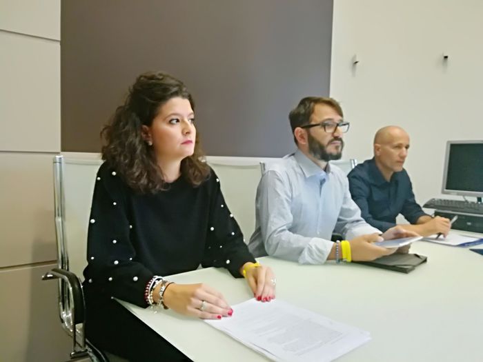 Marianna Dimona (Cam – Consorzio albergatori materani) e Guido Libonati (associazione B&B)