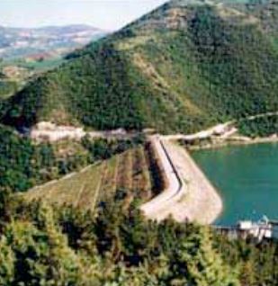 L'area della diga sul Melito