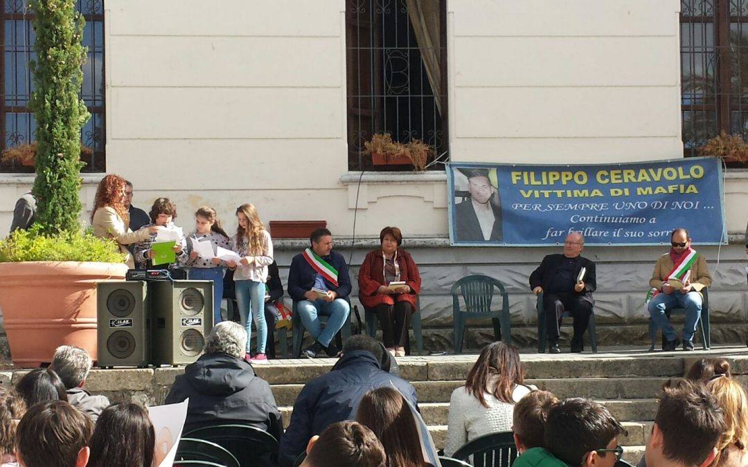 La manifestazione per Filippo Ceravolo