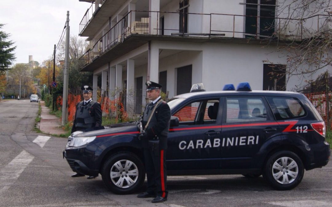 Un controllo dei carabinieri di Chiaravalle