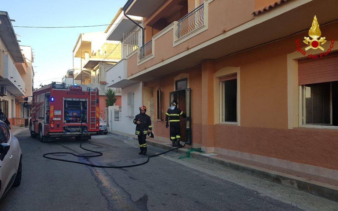 L'appartamento dove è avvenuto l'incendio