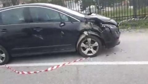 L'auto coinvolta nell'incidente di Condofuri