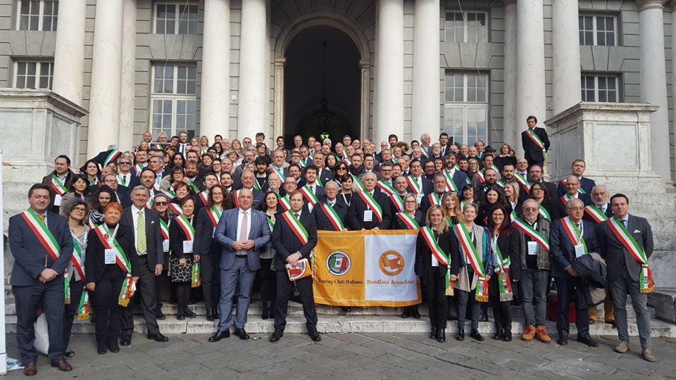 I sindaci a Genova prima della cerimonia di premiazione