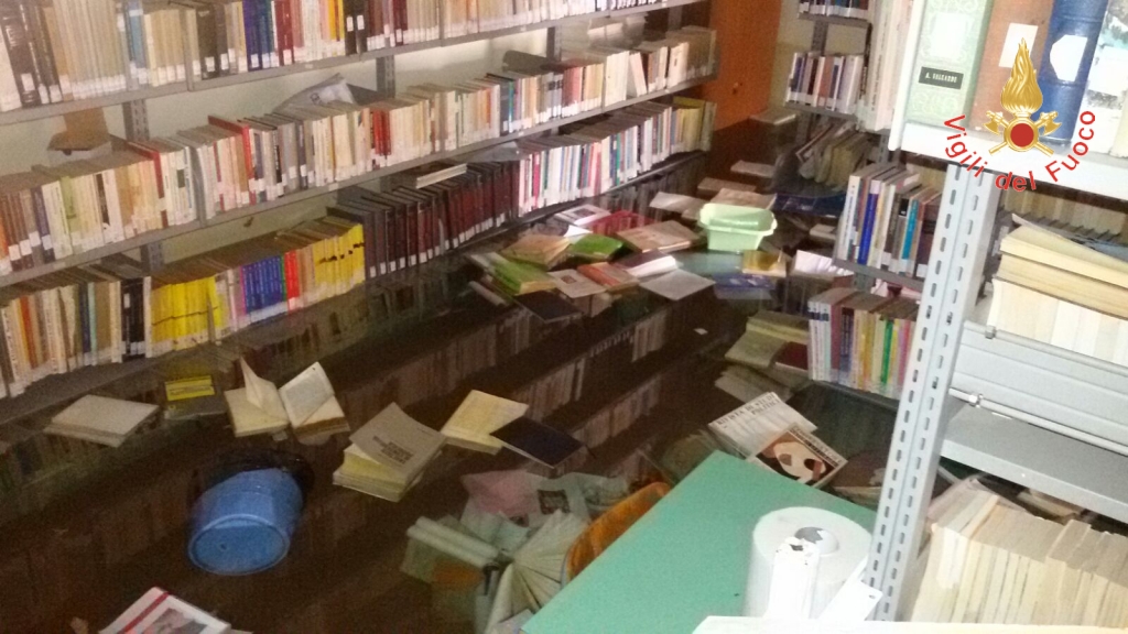 Libri finiti nell'acqua