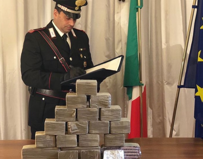 La droga sequestrata