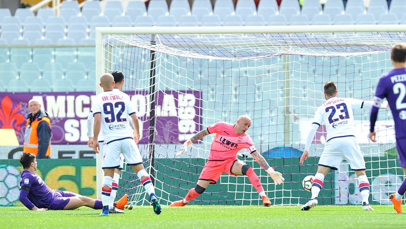 Serie A, il Crotone cede il passo alla FiorentinaAl Franchi il ricordo commosso di Astori e Mondonico