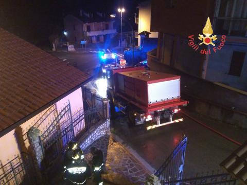 L'incendio della casa a Cerva