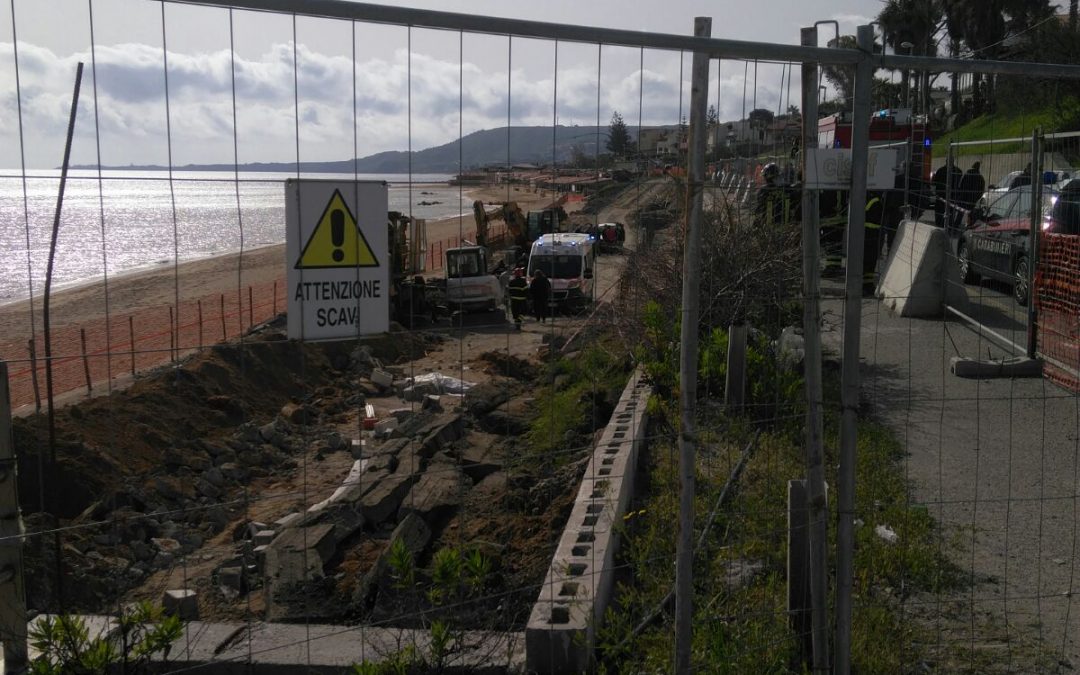 La zona dove è avvenuto l'incidente