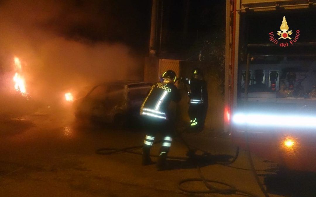 L'intervento dei Vigili del Fuoco