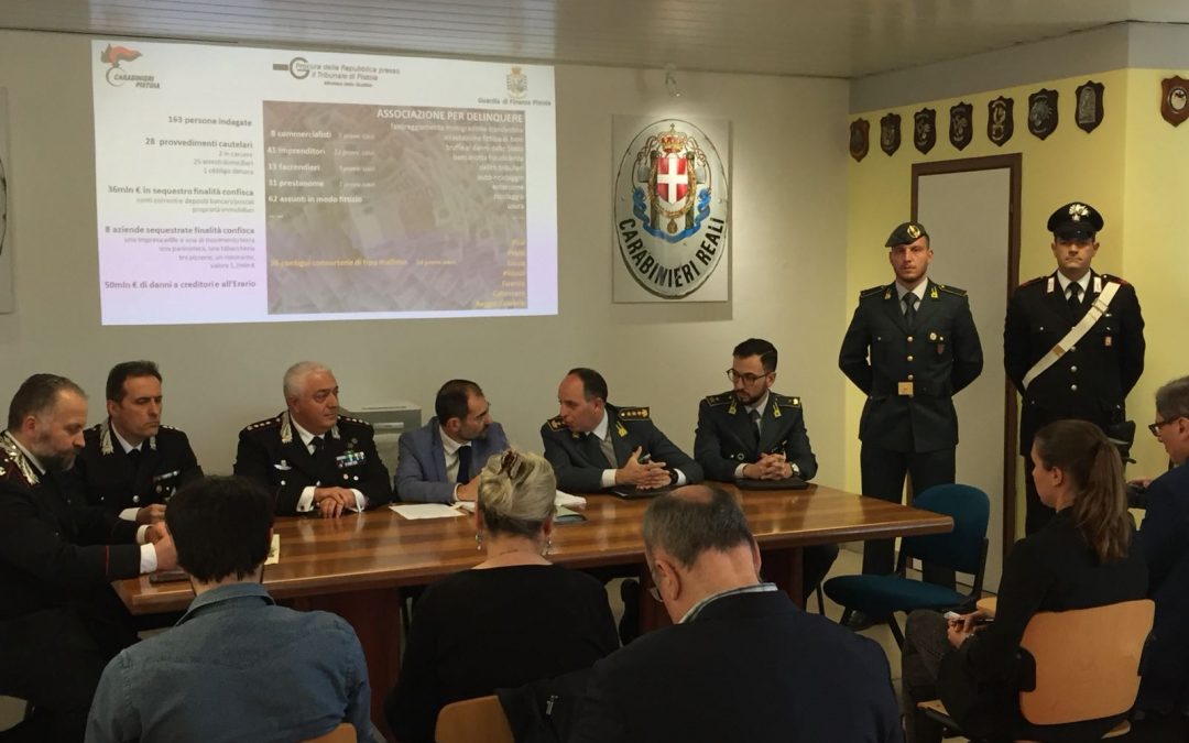 La conferenza stampa a Pistoia degli inquirenti