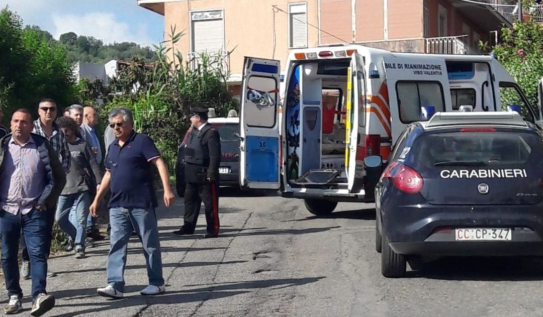 Il luogo della sparatoria a Nicotera