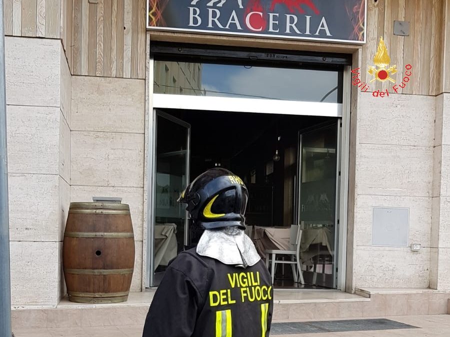 L'intervento dei vigili del fuoco