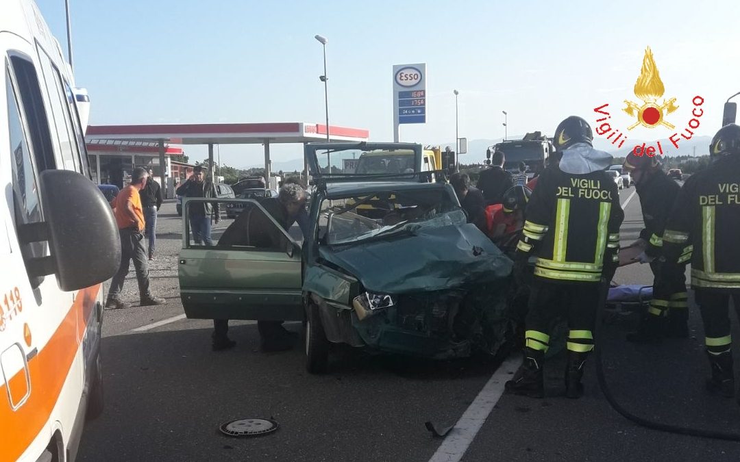 L'auto condotta dall'uomo deceduto