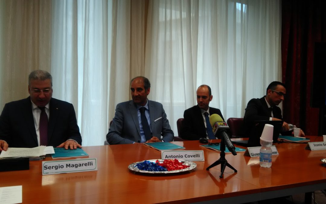 Da sinistra Sergio Magarelli, Antonio Covelli, Giuseppe Albanese e Iconio Garrì