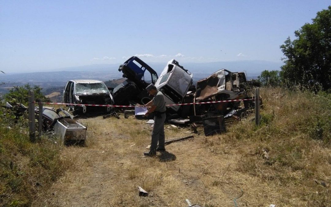 La discarica scoperta dai militari