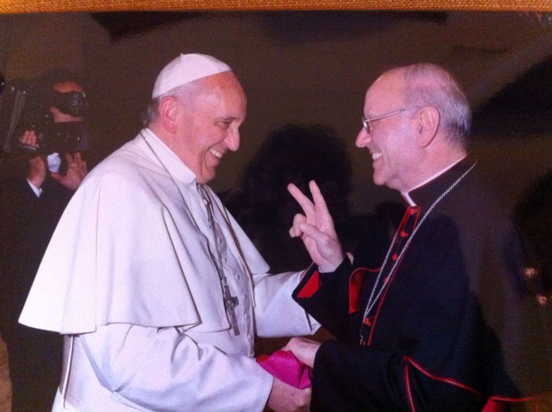 Papa Francesco con Mons. Galantino