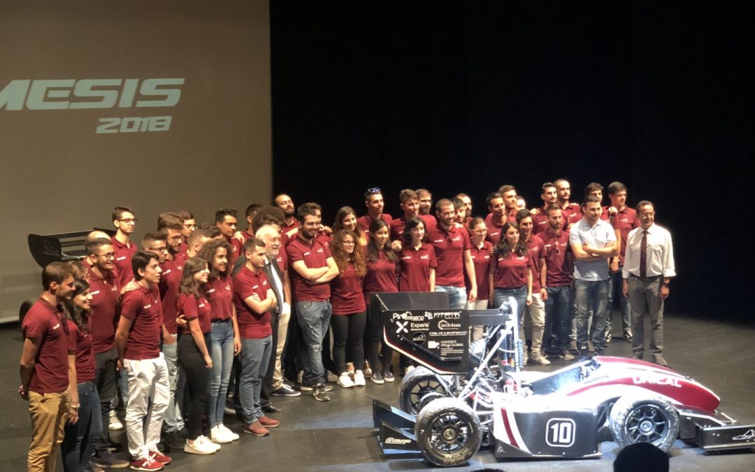 FOTO – Presentata la nuova vettura dell’Unical  Ecco “Nemesis 2018” e le auto che l’hanno preceduta