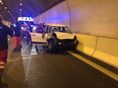 L'auto coinvolta nell'incidente