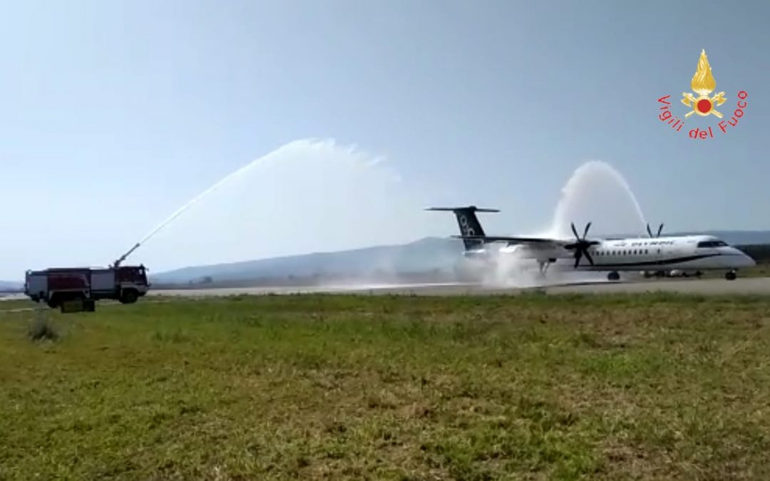 VIDEO – La “speciale” accoglienza per l’inaugurazione del volo Aegean Airlines a Lamezia Terme