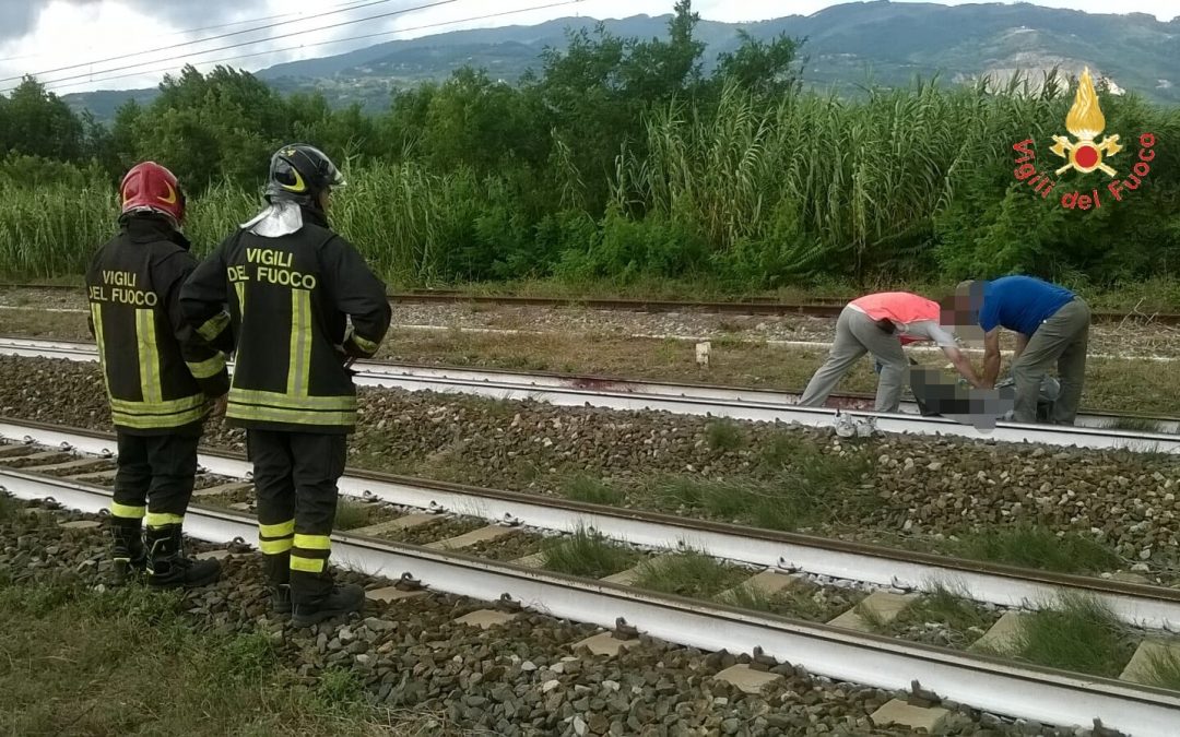 Il luogo dell'incidente ferroviario