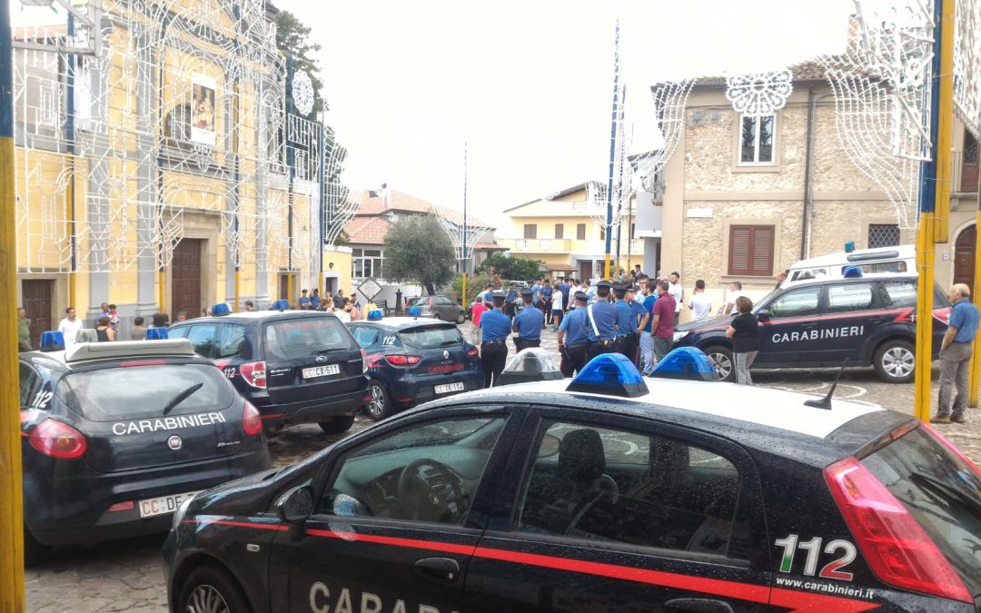 La processione interrotta a Zungri, nel Vibonese