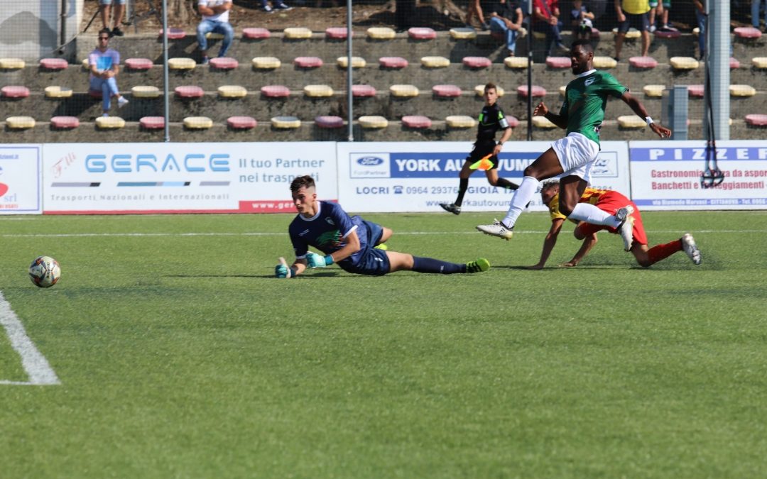 La rete di Napolitano della Cittanovese nel match vinto contro il Rotonda