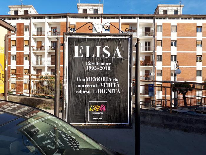 Manifesti di Libera a 25 anni dal delitto Claps: «Senza verità la dignità è calpestata»