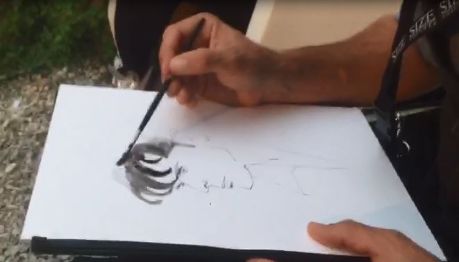 VIDEO - Festival del Fumetto a Cosenza, Sergio Gerasi disegna Dylan Dog per il Quotidiano
