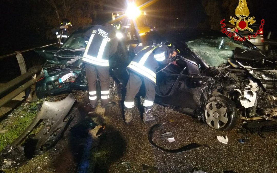 Le auto coinvolte nello scontro