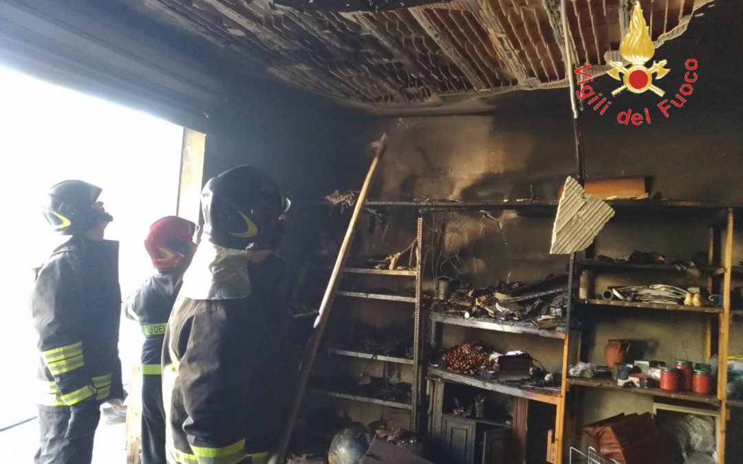 L'intervento dei vigili del fuoco