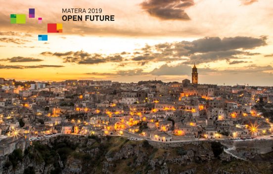 Il nuovo logo di Matera 2019, firmato Ettore Concetti, sul profilo del Sassi