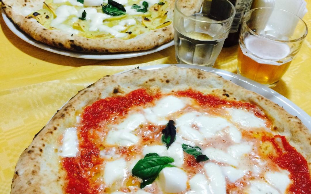 La pizza realizzata a Rende