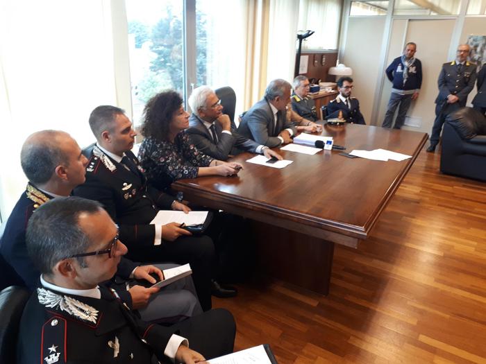 La conferenza stampa ieri in Procura a Potenza