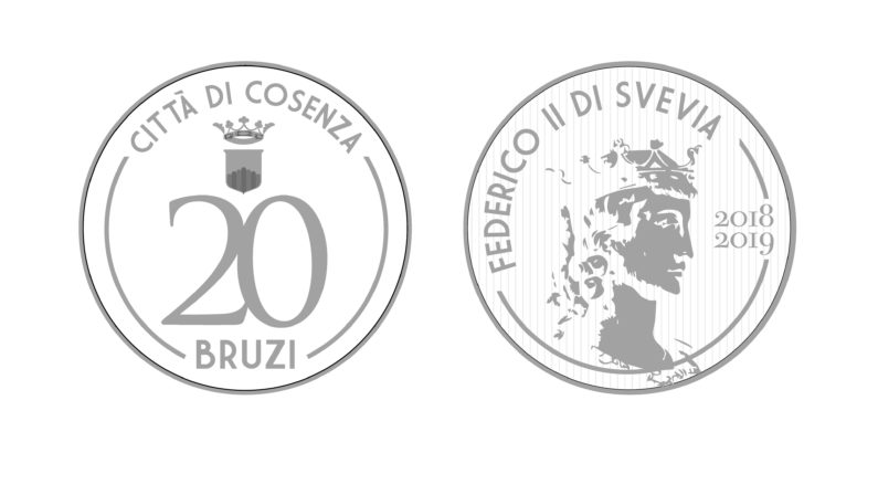 Il comune di Cosenza conia la “sua” moneta  Ecco i Bruzi: grandi come 2 euro ne valgono 20 euro