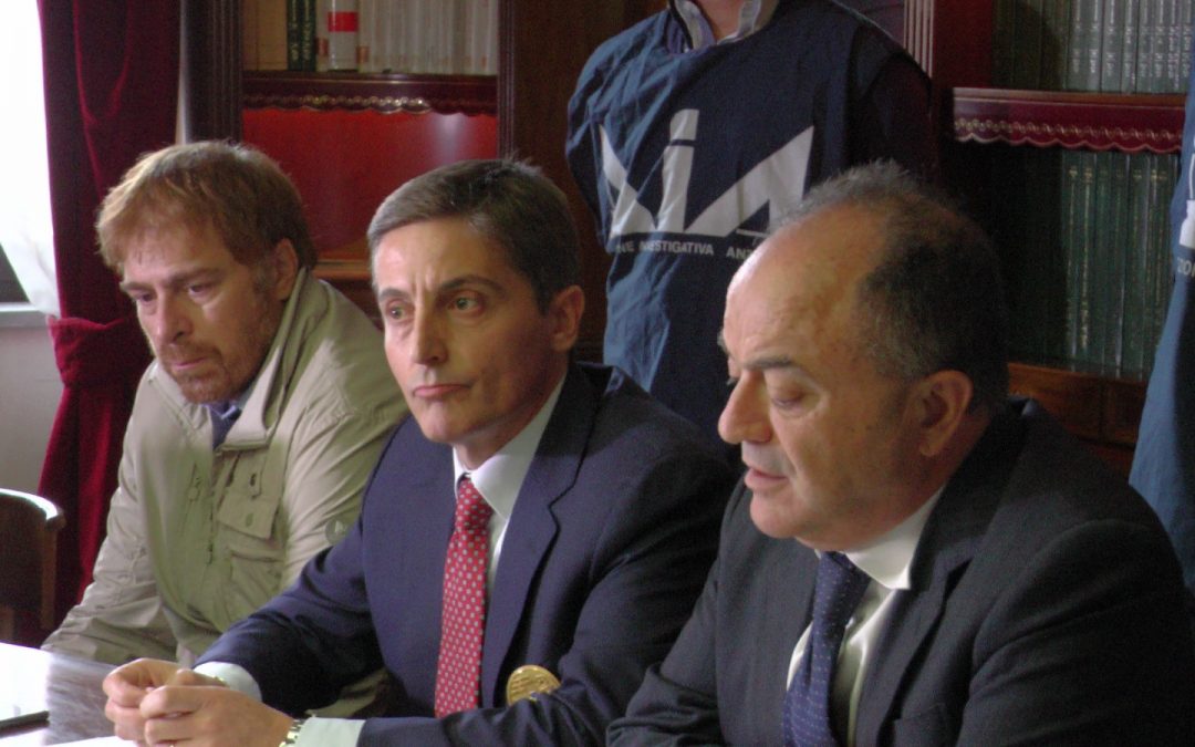 La conferenza stampa con Antonio Turi e Nicola Gratteri